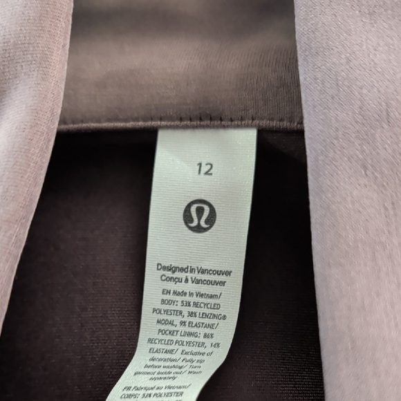 Lululemon Softstreme Cinch-Waist Full-Zip Jacket Espresso EUC - Picture 6 of 8